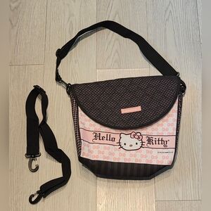Sanrio Hello Kitty Messenger Bag in Pink and Black